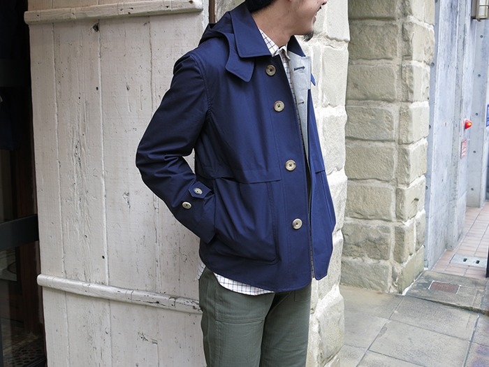 HermesS.E.H KELLY / BRITISH VENTILE MAC COAT - ステンカラーコート