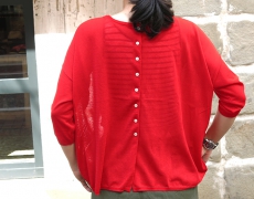 STAMP AND DIARY / SWISS COTTON 2WAY CARDIGAN