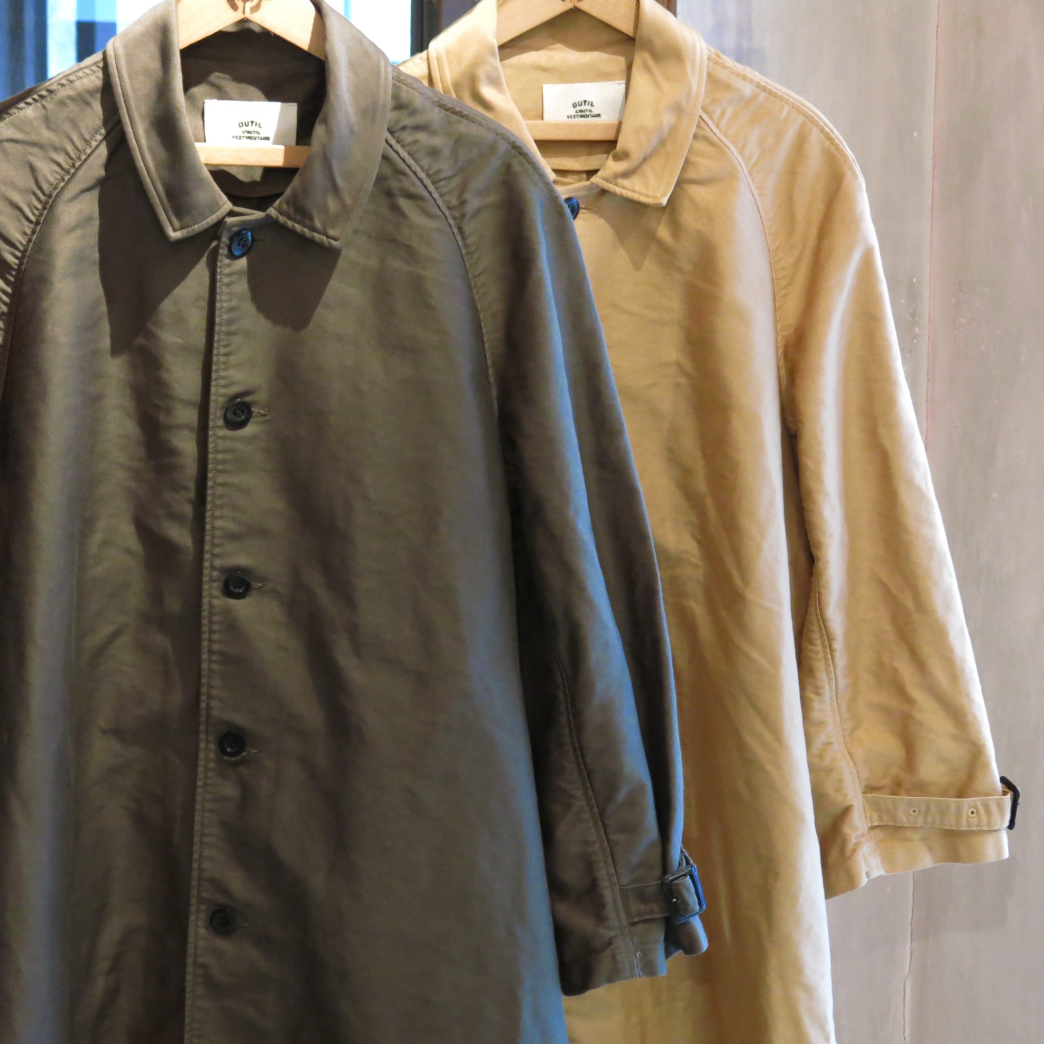 OUTIL /MANTEAU UZES（black indigo）21AW カタログギフトも！ - www