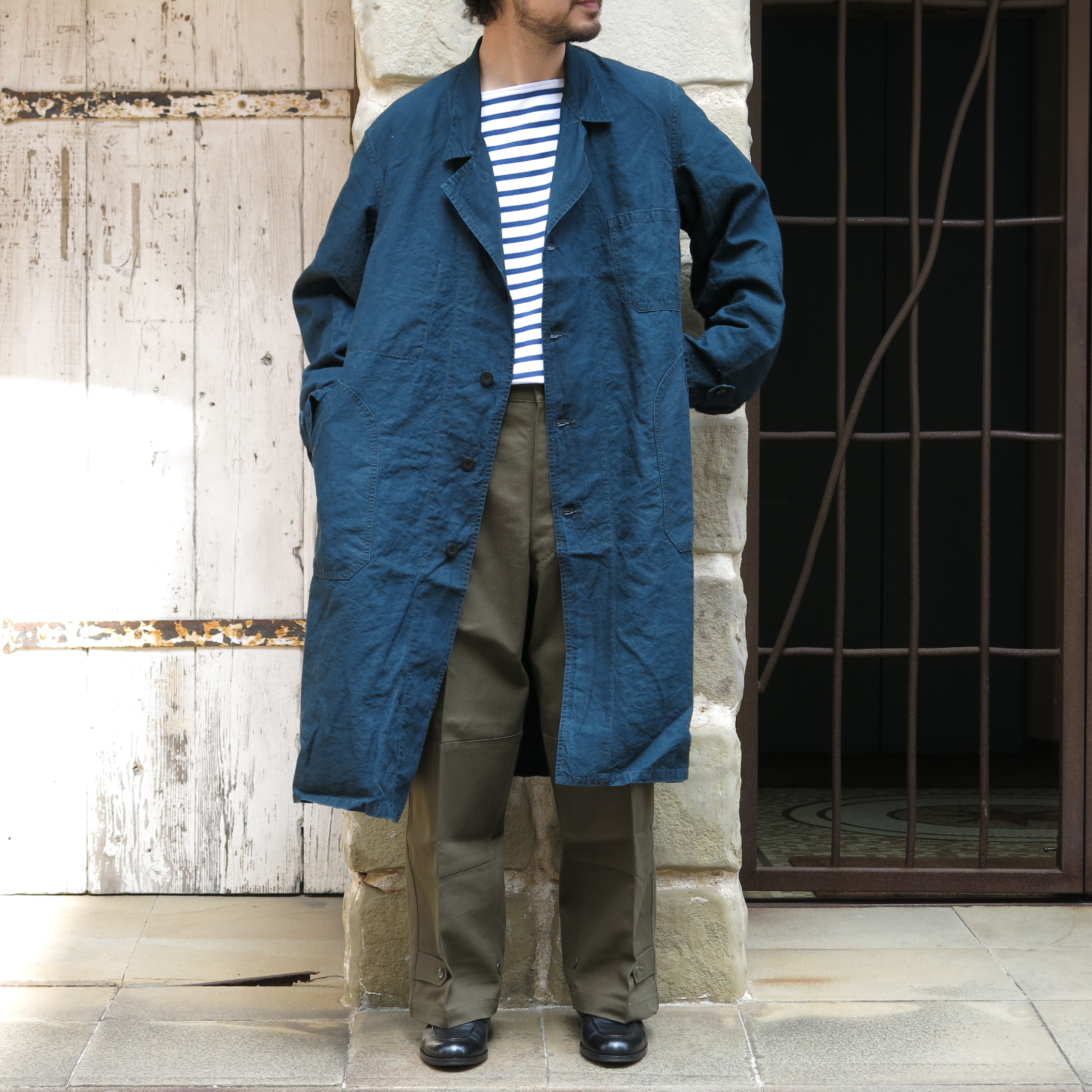 MANTEAU PUPILLIN Indigo PEOPLE ピープル | OUTIL MANTEAU PUPILLIN