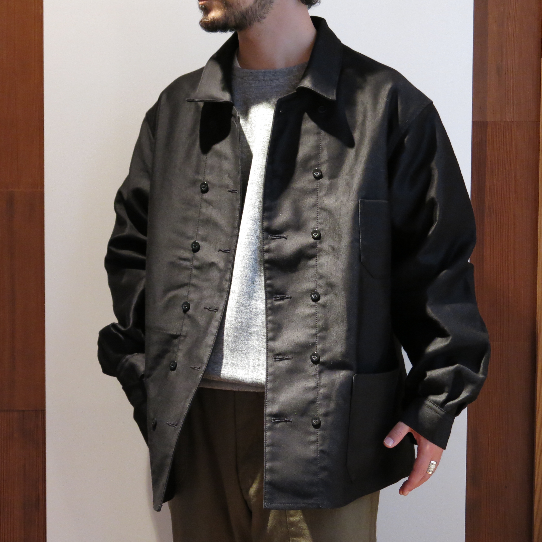 Outil VESTE BEAUNE ダブル フレンチ モールスキン ジャケット