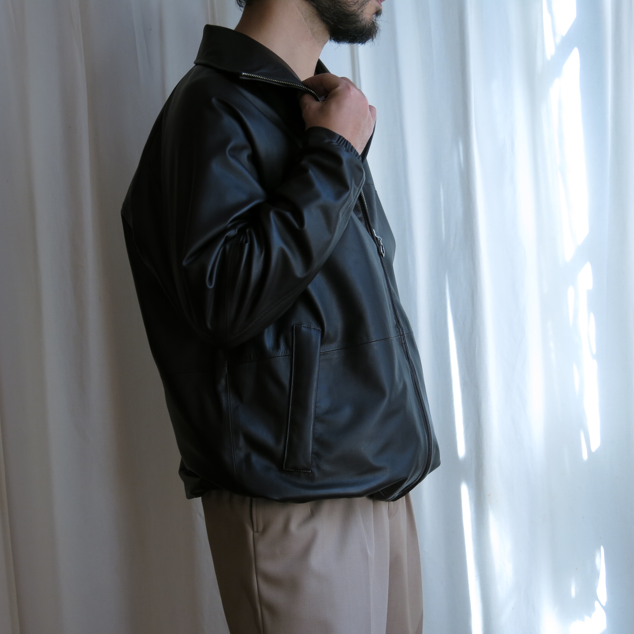 MAATEE&SONS / GLOVE LEATHER FULL ZIP ANORAK “GEEEK” | TIBETAN MARKET