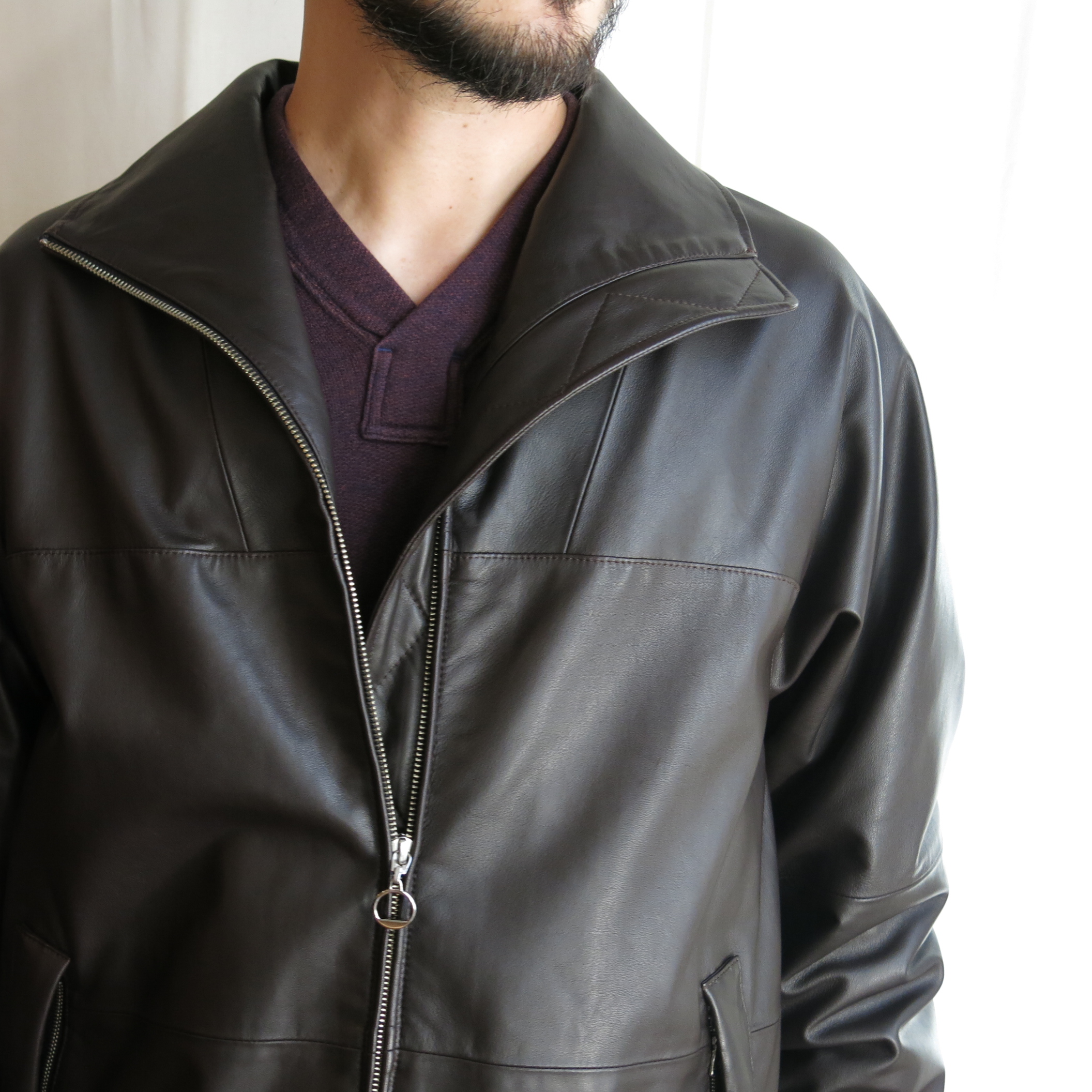 MAATEE&SONS / GLOVE LEATHER FULL ZIP ANORAK “GEEEK” | TIBETAN MARKET