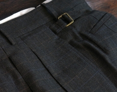 MAATEE&SONS / SET UP TROUSER1 RAYON GLENCHECK