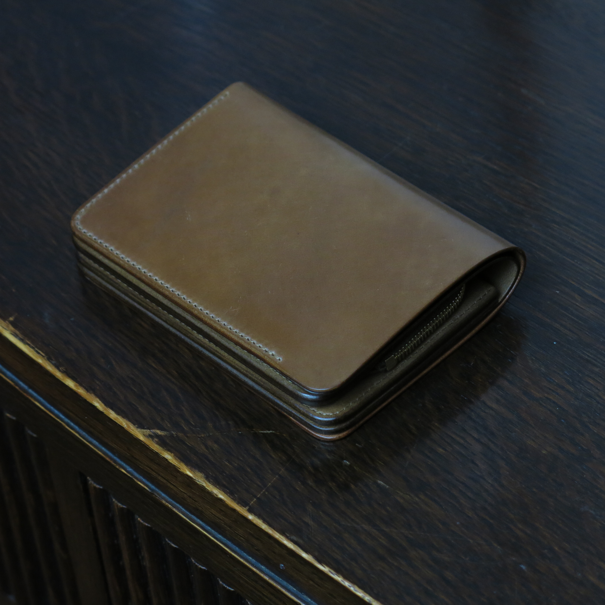 forme / short wallet Horween Cordovan Ciger | TIBETAN MARKET