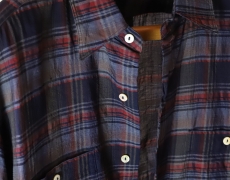 MAATEE&SONS / WORK SHIRTS “H WOOL γ” MIXMADRAS